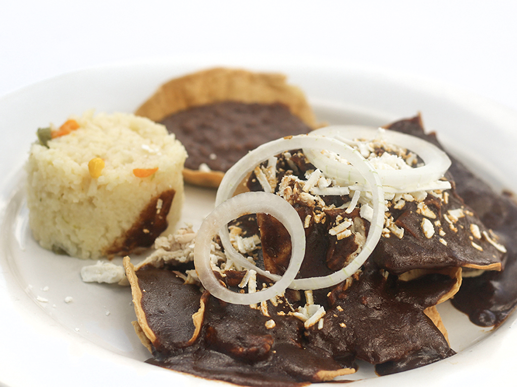 Chilaquiles with Mole